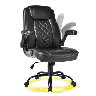 ECOZZONE Big and Tall Office Chair – 400lb Capacity, Ergonomic PU Leather Executive Chair.(Black) ECOZZONE Big and Tall Office Chair – 400lb Capacity, Ergonomic PU Leather Executive Chair.(Black)