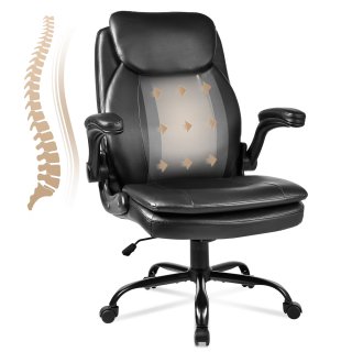 ECOZZONE High Back Office Chair - Ergonomic PU Leather Back and Lumbar Support for Home and Office. ECOZZONE High Back Office Chair - Ergonomic PU Leather Back and Lumbar Support for Home and Office.